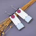Boucles d'oreilles en acrylique Demon Slayer Kimetsu no Yaiba Blade of Ghost, pour femmes et hommes, accessoires de bijoux Cosplay, cadeau