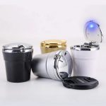 1Pcs For OPEL Vauxhall Astra H Insignia J Vectra C Corsa Car Ashtray With Led Lights With Logo Creative Personality Car Supplies