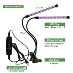 Full Spectrum Phytolamps DC5V USB LED Grow Light with Timer 15W 30W 45W 60W Desktop Clip Phyto Lamps for Plants Flowers Grow Box