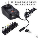 3V 4.5V 5V 6V 7.5V 9V 12V 2A 2.5A AC/DC Adapter Adjustable Power Supply Universal Adaptor Charger for LED Light Bulb Strip CCTV