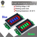 Testeur de batterie pour véhicule électrique li-ion, affichage de capacité en bleu, 1S-4S-8S, batterie en lithium simple 3,7 V, module 4,2 V,