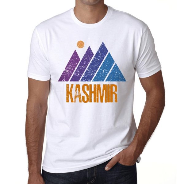 ULTRABASIC Men's Graphic T-shirt Printed Image - Mountain KASHMIR