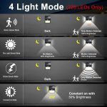 Goodland 228 144 LED Solar Light Outdoor Solar Lamp PIR Motion Sensor Solar Powered Sunlight Street Light for Garden Decoration