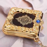Mini pendentif islamique musulman, porte-clés pour arche du coran, livre en vrai papier, peut lire de petits bijoux religieux pour femmes, 1 pièce