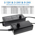 Adjustable AC To DC Power Supply 3V 5V 6V 9V 12V 15V 18V 24V 1A 2A 5A Power Supply Adapter Universal 220V To 12 V Volt Adapter