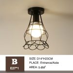 Iron aisle ceiling lights minimalist nordic vintage balcony,kitchen ceiling lamp foyer iron entrance small ceiling lights