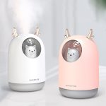 Air Humidifier 300ML Cute Rabbit Ultra-Silent USB Aroma Essential room Car LED Night Lamp Air Purifier Mist Maker Air Fresher