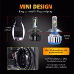 ZTZPIE 20000LM 4500K 6000K 8000K 3000K HB3 HB4 9005 9006 H3 H1 H8 H7 H4 H11 H9 9012 Turbo Canbus Led Car Headlight CSP CHIP 110W