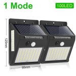 Goodland 228 144 LED Solar Light Outdoor Solar Lamp PIR Motion Sensor Solar Powered Sunlight Street Light for Garden Decoration
