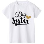 Famille correspondant à des tenues frère soeur été T-shirt bébé garçons barboteuse petit garçon body grande soeur T-shirt été enfant haut t-shirts