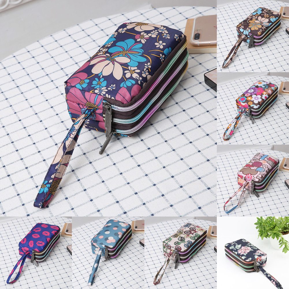 Sac-de-téléphone-en-toile-imprimé-à-3-couches-pour-femmes,-portefeuille-court-à-3-couches-avec-fermeture-éclair,-porte-monnaie,-cartes,-porte-clés Sac de téléphone en toile imprimé à 3 couches pour femmes, portefeuille court à 3 couches avec fermeture éclair, porte-monnaie, cartes, porte-clés