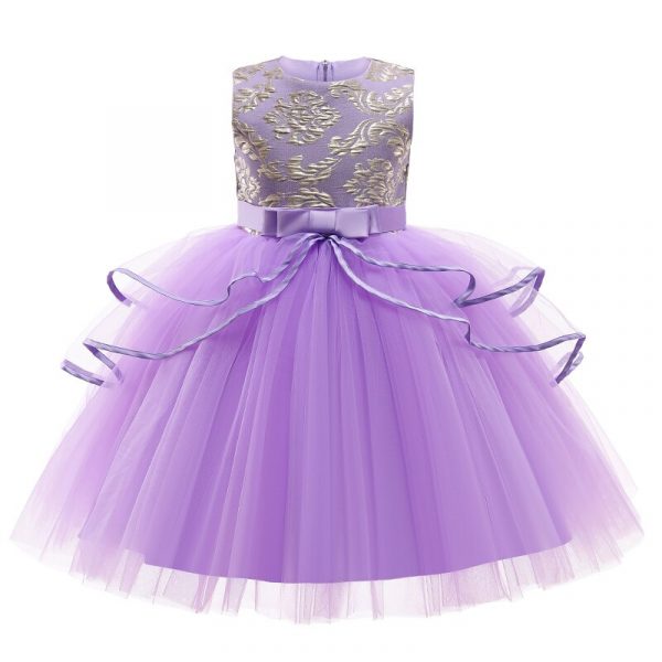 Robe de princesse brodée pour filles, tenue de fête d'anniversaire élégante, vêtements de noël pour bébés de 2 à 10 ans