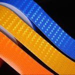 5cm*3m Car Safety Mark Warning Tape Reflective Strip Arrow Lattice Stickers For Bicycle Car Exterior Decoration Accessories