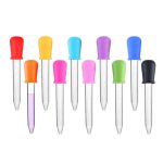 Pipette compte-gouttes pour enfants, en silicone 5 ml, en lot de 6/7/8/10 pièces, dispositif pour donner des médicaments liquide aux bébés, ustensiles médicaux
