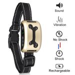 Intelligent Dog Anti Bark Collar Ultrasonic Rechargeable Training Collars Waterproof Vibration Dog Stop Barking Control Bark Col