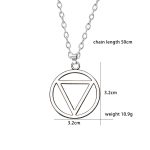 Collier Akatsuki Hidan Ninja Jashin, symbole de la trinité, baptême catholique, pendentif religieux Anime, vente en gros, nouveaux bijoux