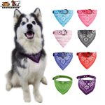 SUPREPET Cute Adjustable Small Dog Collars Puppy Pet Slobber Towel Outdoor Cat Collar Print Scarf Design Dog Collar Neckerchief