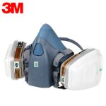 9 in 1 3M 7502 6001 Gas Mask Military Poison Respirator Half Face Widely Use Mask Chemical Paint Spray Pesticide Protection