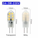 5pcs/lot LED Bulb 3W 5W G4 G9 Light Bulb AC 220V DC 12V LED Lamp SMD2835 Spotlight Chandelier Lighting Replace Halogen Lamps