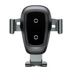 Baseus car phone holder 10w qi wireless charger for iPhone X Samsung S10 S9 S8 phone holder car phone power charger in air vent