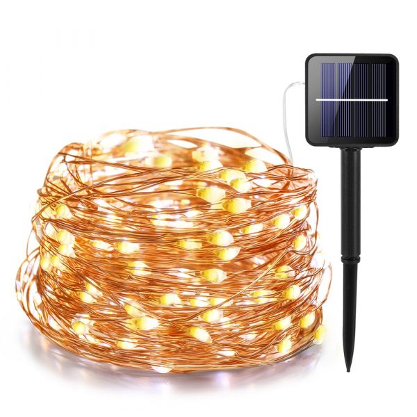 IR Dimmable 11m/21m/31m/51m LED Outdoor Solar String Lights for Fairy Holiday Christmas Party Garland Lighting Mother's Day
