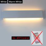 LED Wall Light RGB Dimmable Bluetooth APP Remote Control Wall Lamp For Decorative Atmosphere Connect to AC220V/110V Wires