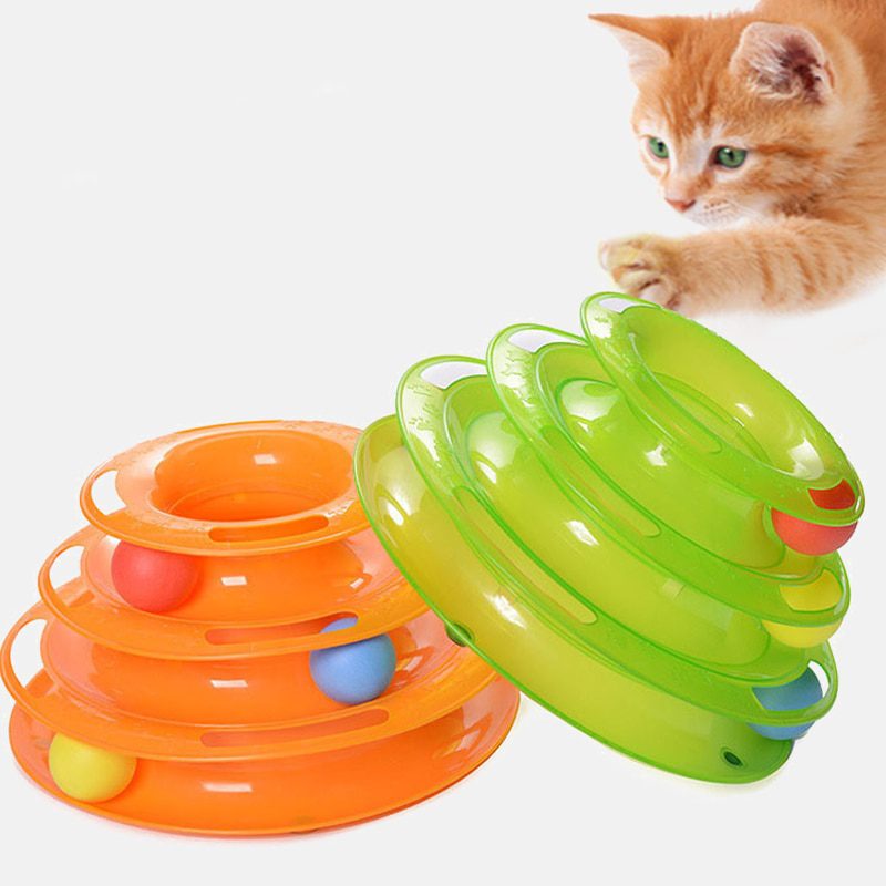 Three-Levels-Pet-Cat-Toy-Training-Amusement-Plate-Kitten-Tower-Tracks-Disc-Cat-Intelligence-Amusement-Triple-Disc-tumblers Three Levels Pet Cat Toy Training Amusement Plate Kitten Tower Tracks Disc Cat Intelligence Amusement Triple Disc tumblers
