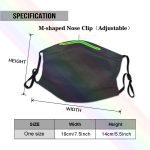 PURDUE Washable Reusable Mask With 2Pcs PM2.5 Filters 5 Layers
