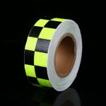 5cm*3m Car Safety Mark Warning Tape Reflective Strip Arrow Lattice Stickers For Bicycle Car Exterior Decoration Accessories