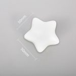 NAIERDI Cartoon Children Room Ceramic Cabinet Knobs Moon Star Wardrobe Handle Garden Door Handle Cabinet Handles for Kids