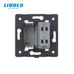Livolo DIY Parts Standard 2pins Power Socket,2pins plugs