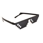 2020 Retro Glasses 8 Bit MLG Pixelated Sunglasses Men's Women's Clothing Brand Thug Life Party Glasses Mosaic UV400 Glasses