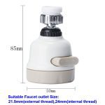 Zhangji 3 Modes Faucet Aerator 360 Degree Rotating Flexible WaterSaving High Pressure Filter Adapter Sprayer Kitchen Accessories