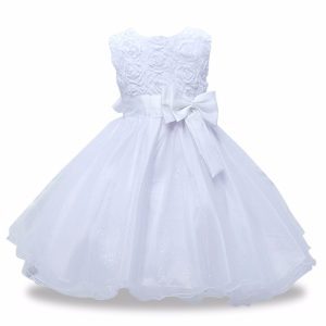 Robe princesse à fleurs pour filles, tenue élégante à paillettes, pour fête de mariage, 2021