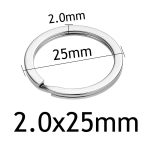 Porte-clés rond en acier inoxydable pour femmes, 10 pièces/lot, 20/23/25/28/30/33/35mm, mignon, cadeaux pour hommes