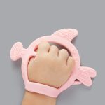 Anneau de dentition en silicone pour nourrisson,gant pour nouveau-né, jouet de mastication pour le développement dentaire, sucette durable pour enfant, pouce et doigts, accessoire durable d'allaitement,