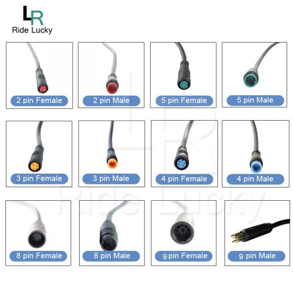 Julet – connecteur de câble étanche pour vélo électrique, Kit de conversion pour Mini 2 3 4 5 8 9 broches