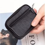Hommes petit sac de monnaie Style décontracté fermeture éclair changement sac à main pochette portefeuille pochette sac sac à main Mini doux hommes femmes carte pièce porte-clés