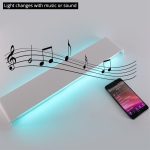 LED Wall Light RGB Dimmable Bluetooth APP Remote Control Wall Lamp For Decorative Atmosphere Connect to AC220V/110V Wires