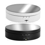 3 Speeds Electric Rotating Display Stand Mirror 360 Degree Turntable Jewelry Holder Battery for Photography Video Shooting Props