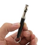Pet Dog Training Whistle Ultrasonic Supersonic Sound Pitch Quiet Trainning Whistles Cat Dog Training Obedience Black WhistleTool