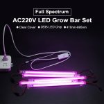 LED Grow Light 220V Full Spectrum LED Bar Lamp for Plants High Luminous Efficiency 8W 50/30cm for Grow Tent Greenhouses Flowers