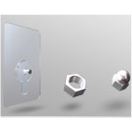 Crochets muraux en PVC, 10 pièces, forte adhérence, sans couture, Transparent, résistant à l'eau, pour cuisine et salle de bains