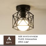 Iron aisle ceiling lights minimalist nordic vintage balcony,kitchen ceiling lamp foyer iron entrance small ceiling lights