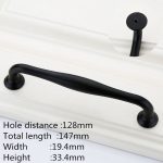 KK&FING Black Aluminum Alloy Kitchen Cabinet Handles Dresser Drawer Pulls Cupboard Wardrobe Door Knobs Furniture Handle Hardware