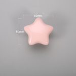 NAIERDI Cartoon Children Room Ceramic Cabinet Knobs Moon Star Wardrobe Handle Garden Door Handle Cabinet Handles for Kids