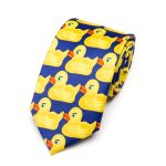 Cravate canard en caoutchouc jaune pour hommes, 8CM de largeur, à la mode, de l'émission de télévision comment j'ai rencontré votre mère, cadeau pour hommes