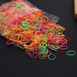 200pcs/bag Mixed Colorful Rubber Bands Girls Pet Dog DIY Hair Bows Grooming Hairpin Hair Accessories For small dog supply