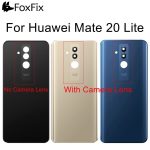 Couverture arrière En Verre Pour 6.3 "Huawei Mate 20 Lite Porte De Couvercle De Batterie Arrière Panneau de Logement Pour Huawei Mate 20 Lite Couvercle De La Batterie