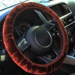 1Pc Soft Plush Car Steering Wheel Cover for Winter Universal Elastic Interior Case Cover Accessories